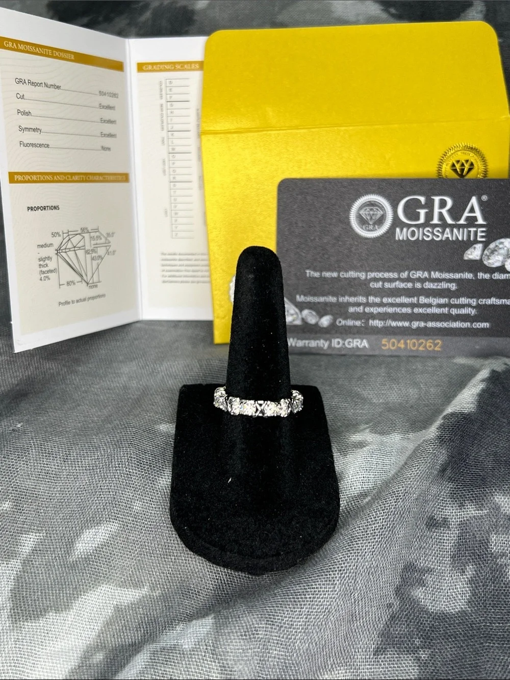 Sterling Silver 925 Eternity Band in White